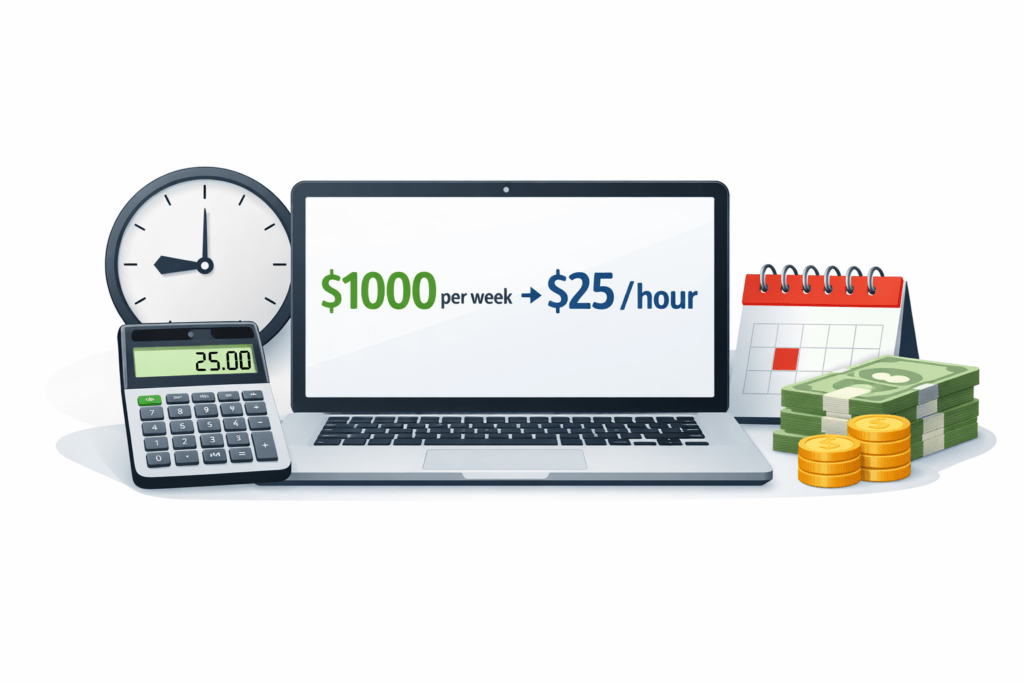 $1000 a Week Is How Much an Hour?