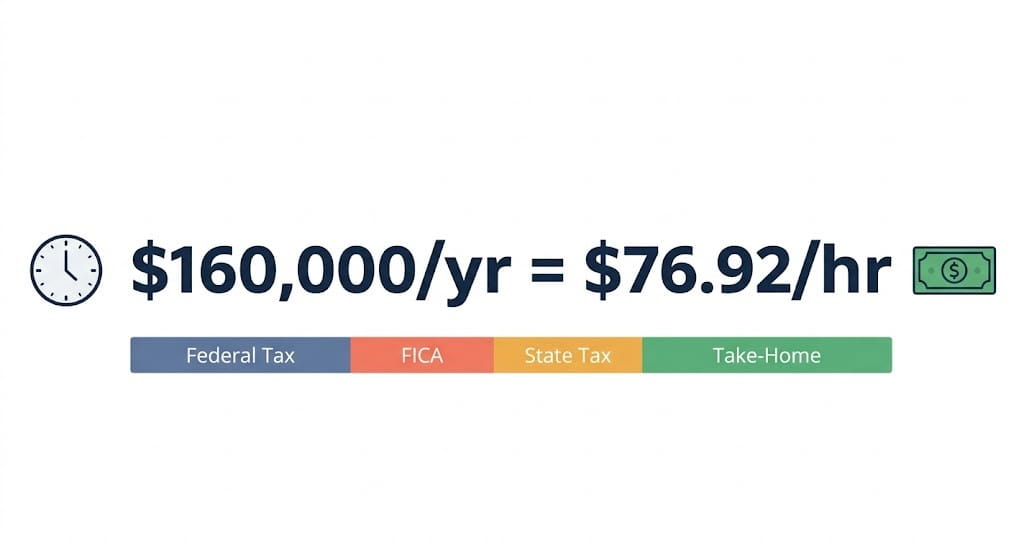 160000 a year is how much an hour – salary to hourly breakdown