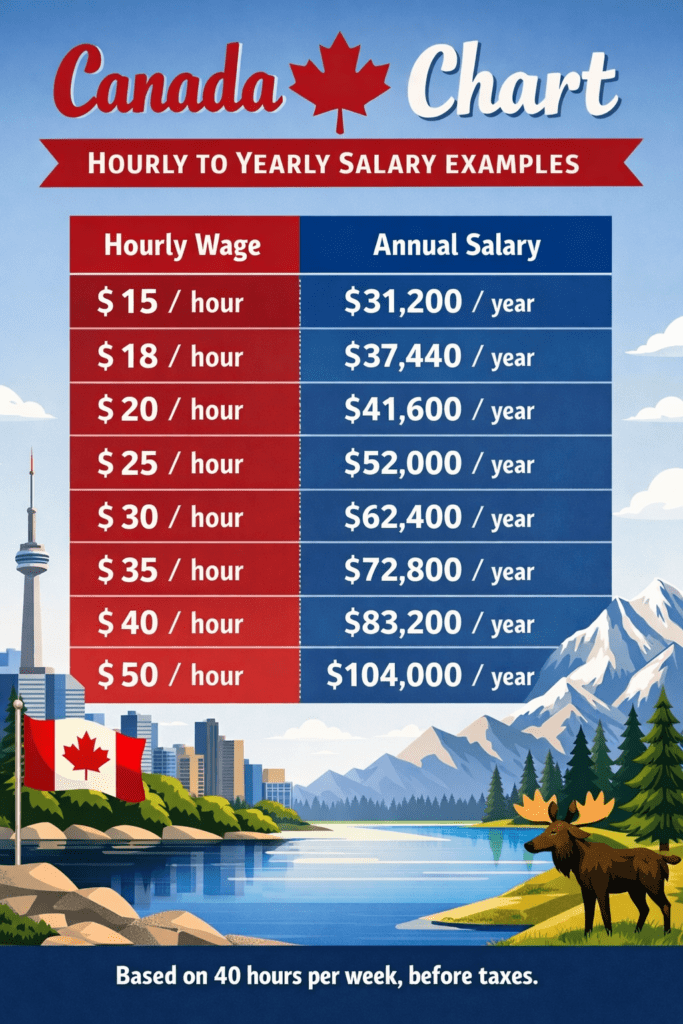 Hourly to Salary Calculator Canada
