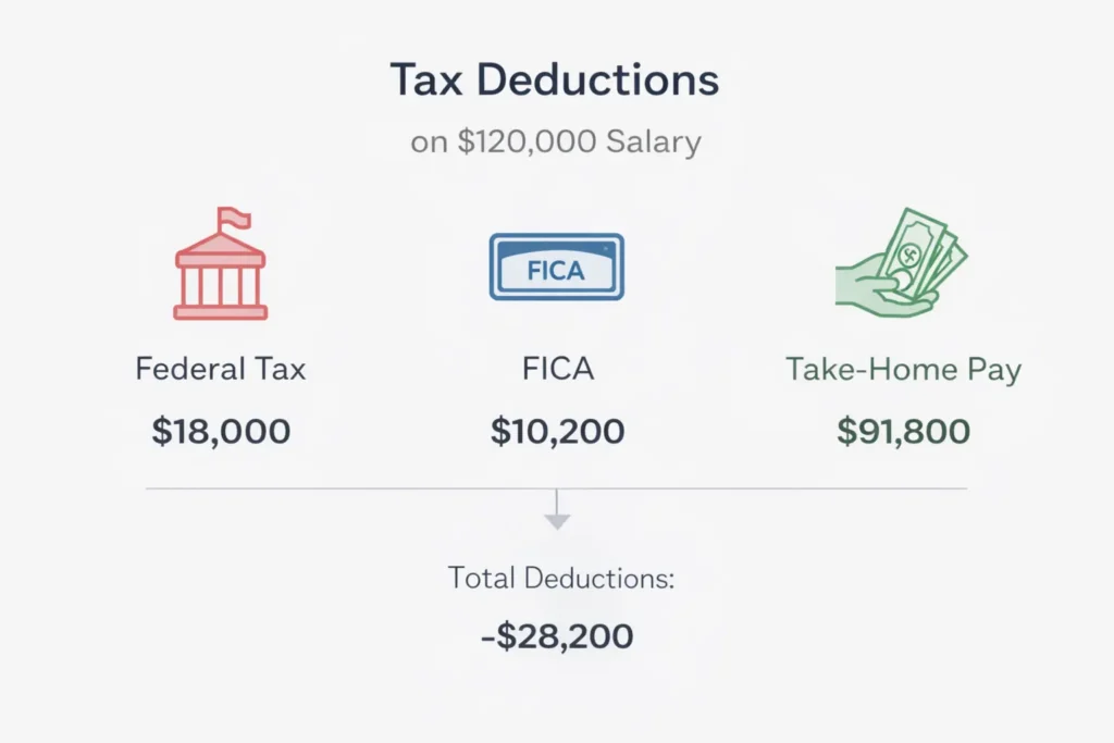 Tax breakdown for $120,000 salary