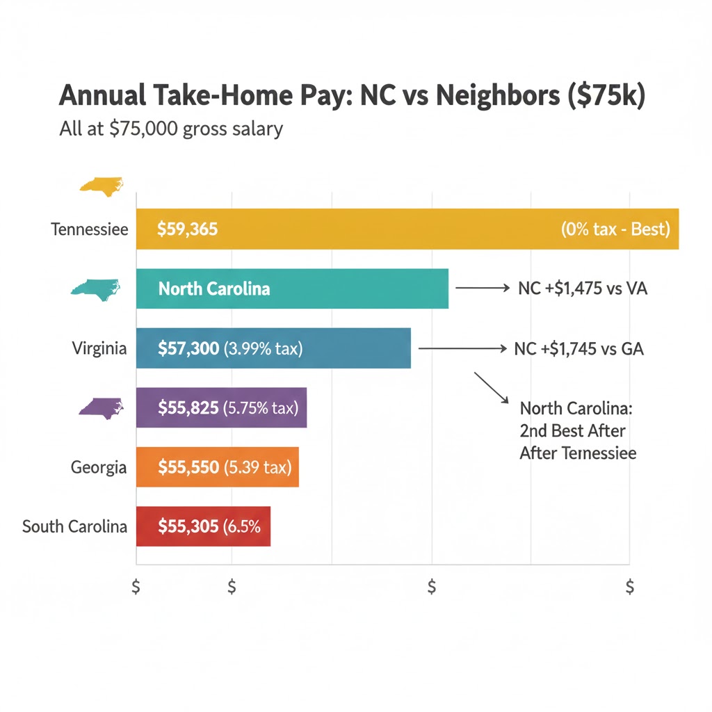 Georgia and Tennessee at $75,000 salary calculator